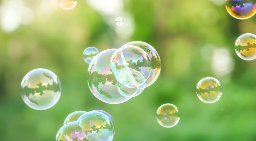 soap-bubbles-green-nature